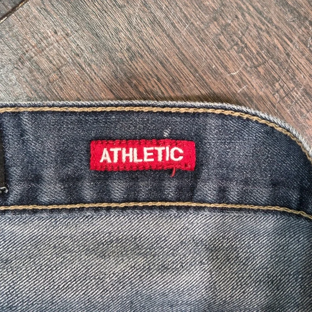 Ecko Unltd Jeans Mens 36x32 Blue Y2k Rhino Embroidered Skater Grunge Athletic